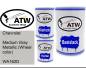 Preview: Chevrolet, Medium Gray Metallic (Wheel color), WA162D: 500ml Lackdose + 500ml Klarlack + 250ml Härter - Set, von ATW Autoteile West.